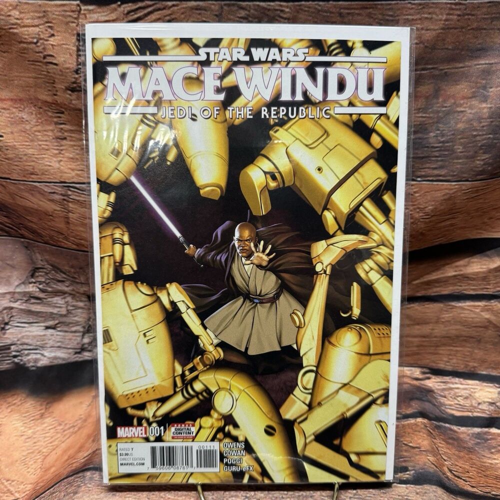 Star Wars Mace Windu 1 Marvel 2017 Cover A NRFB Never Removed From Bag NM